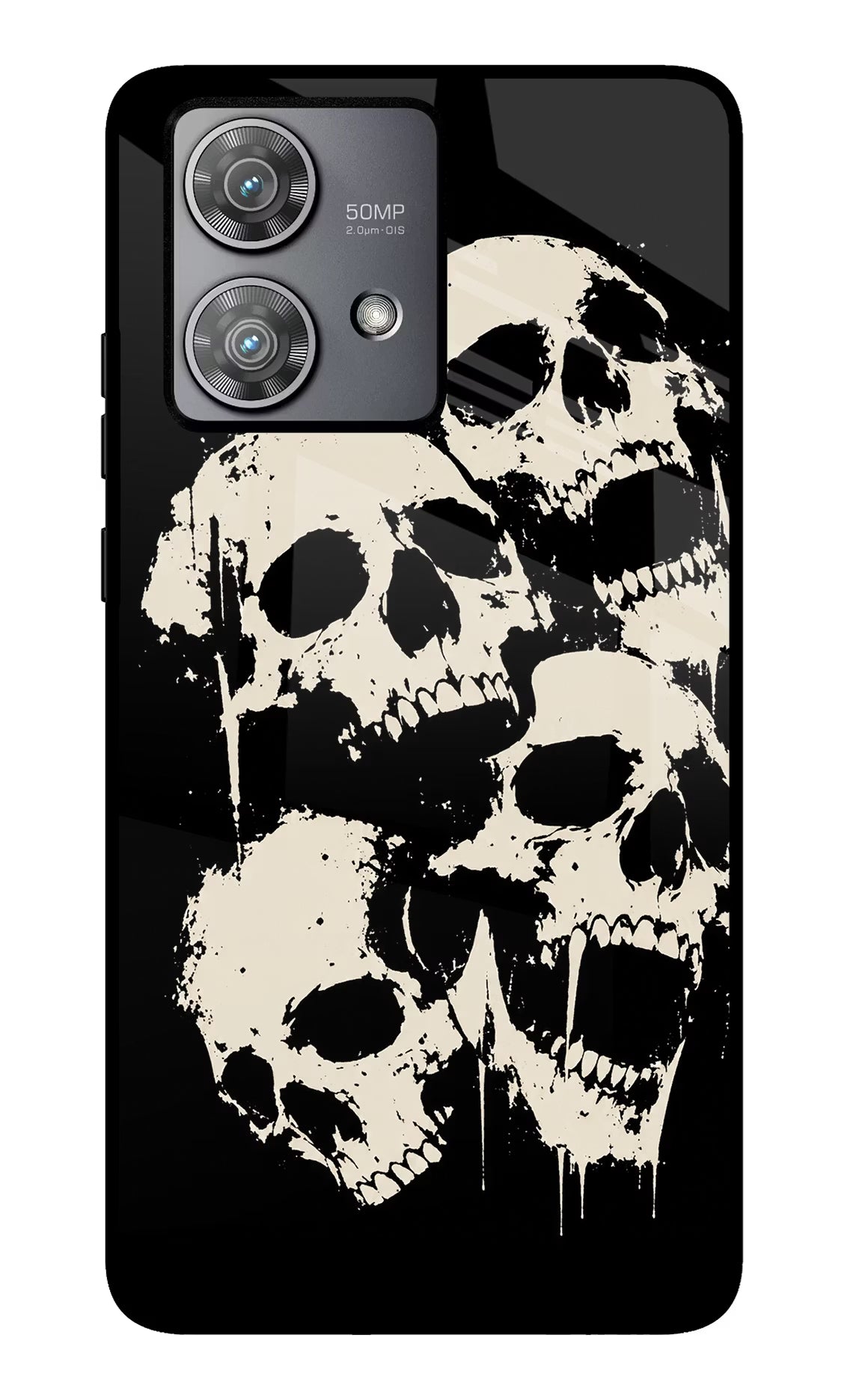 Dead Stack Moto Edge 40 Neo Glass Case Back Cover by Casekaro