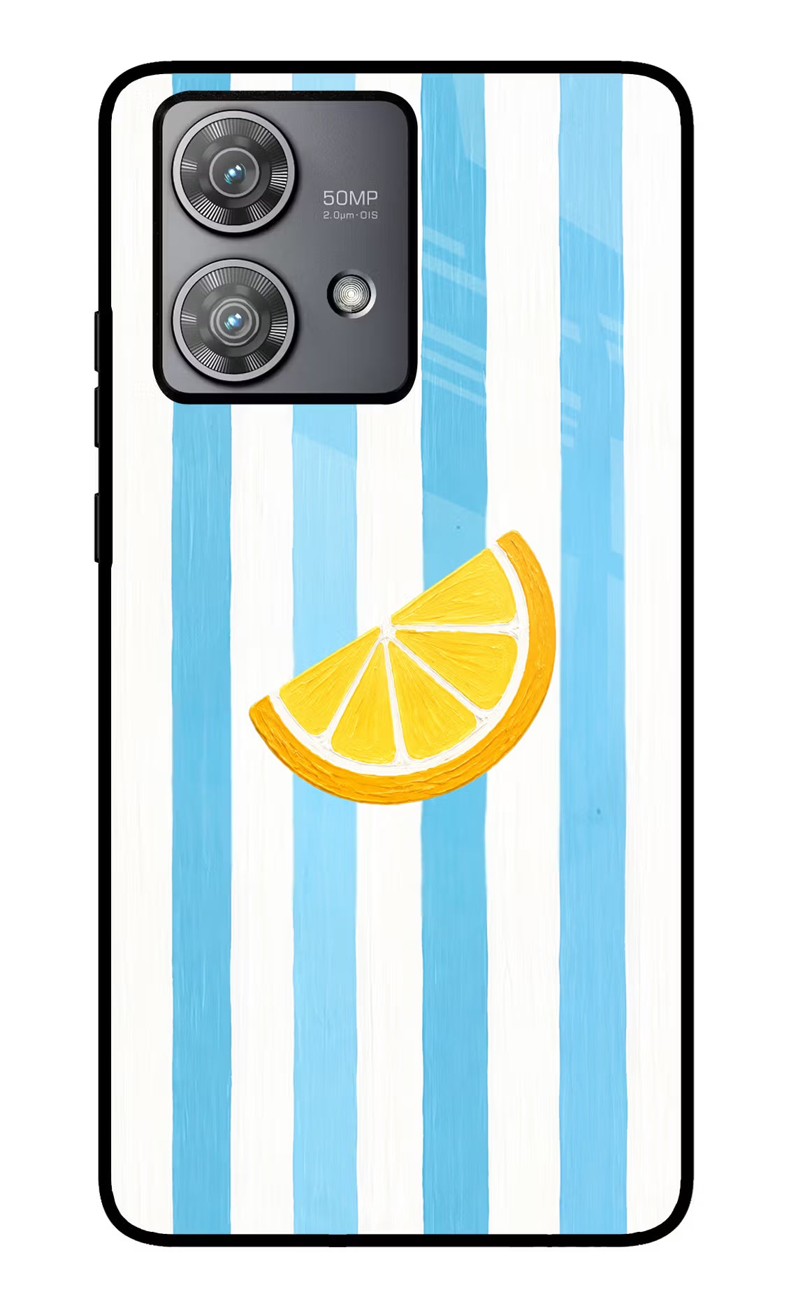 Summer Lemon Moto Edge 40 Neo Glass Case