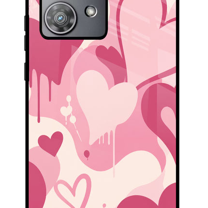 Hearty case Moto Edge 40 Neo Glass Case Back Cover by Casekaro