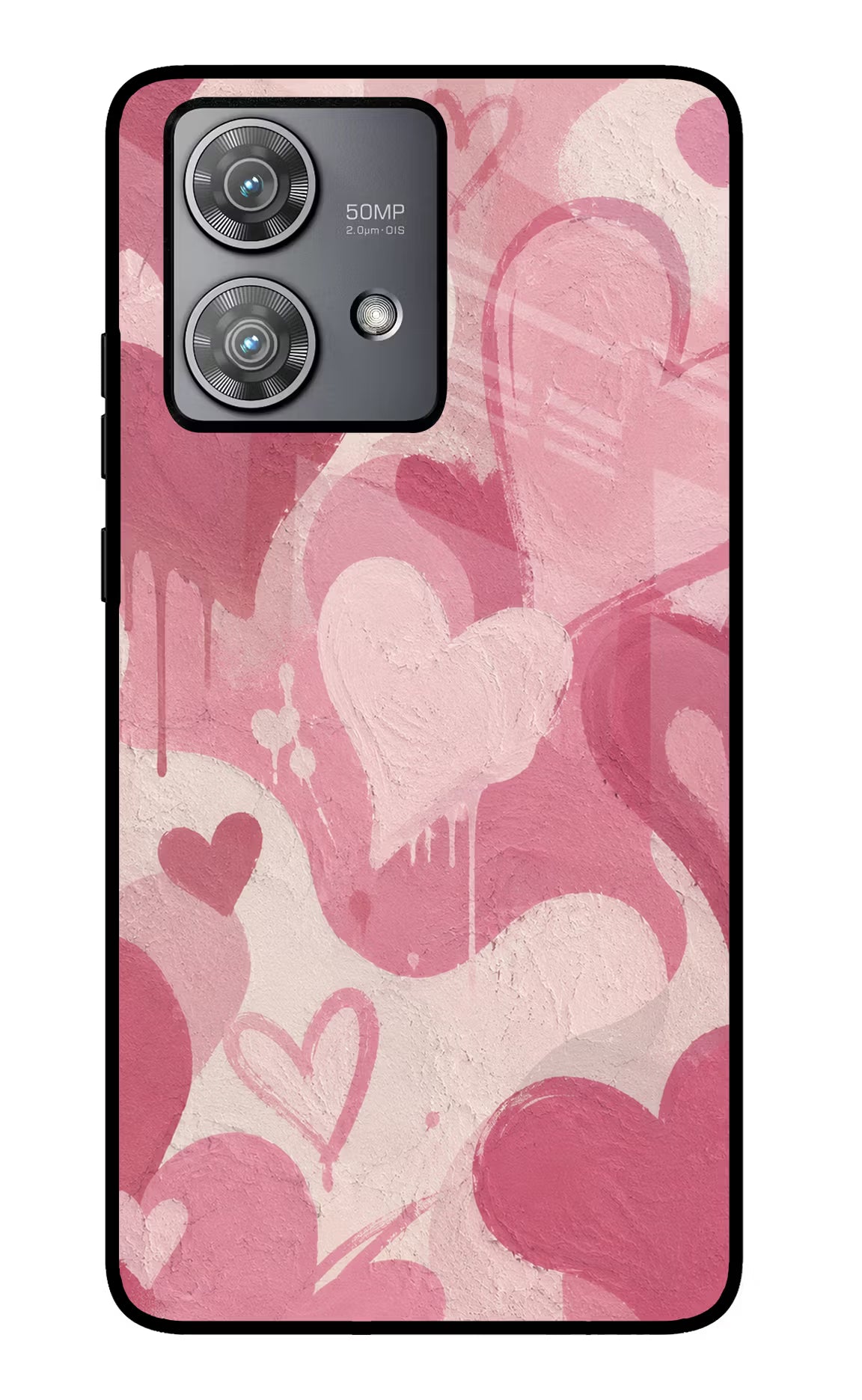 Hearty case Moto Edge 40 Neo Glass Case Back Cover by Casekaro