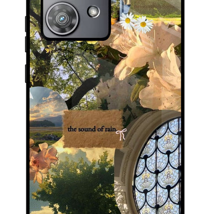 Rain Moto Edge 40 Neo Glass Case Back Cover by Casekaro