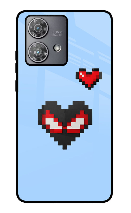 Peter Heart Moto Edge 40 Neo Glass Case