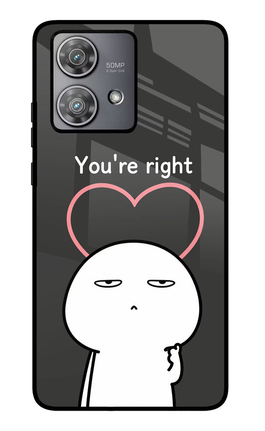 You're Right Moto Edge 40 Neo Glass Case