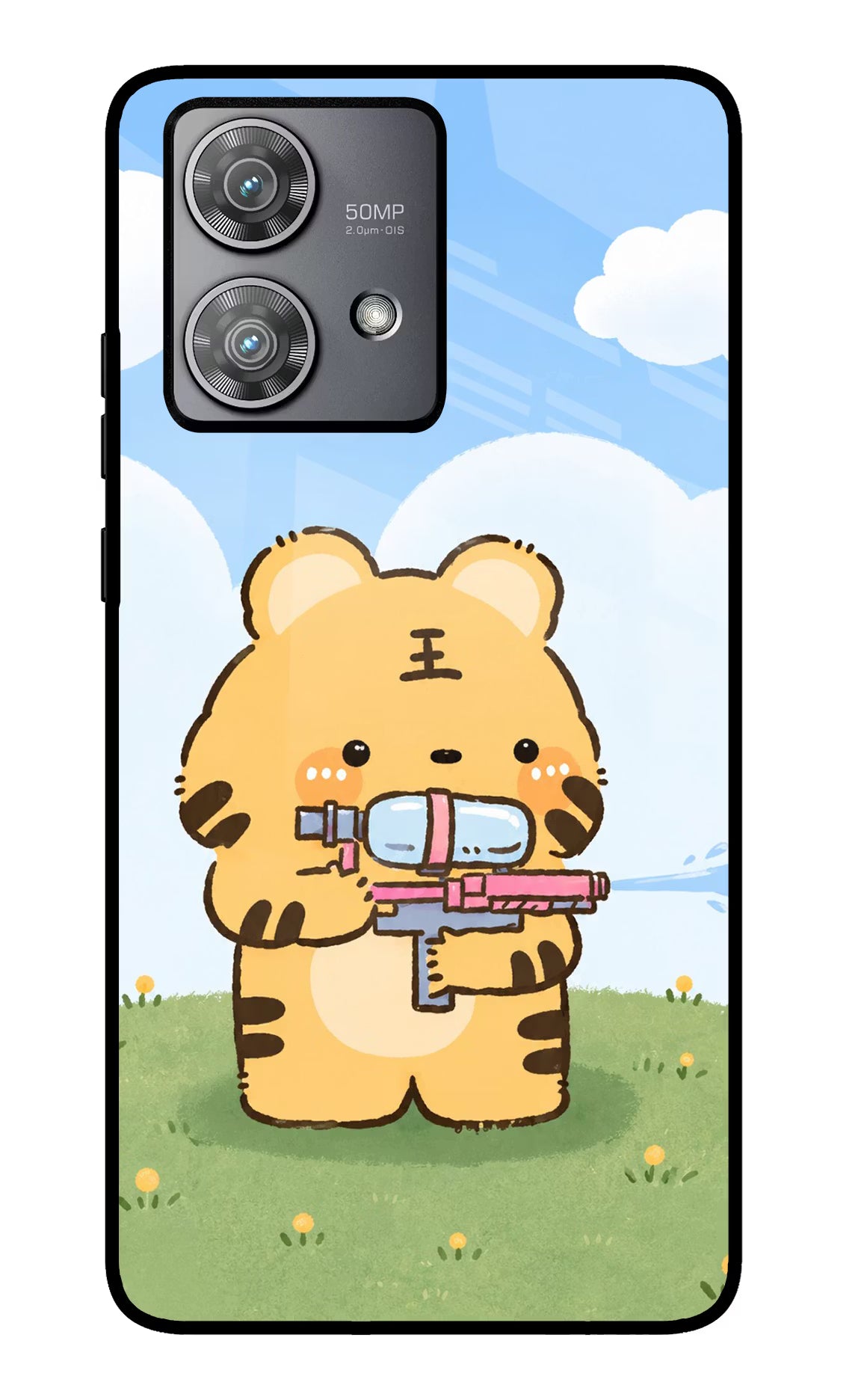 Tiger Treat Moto Edge 40 Neo Glass Case