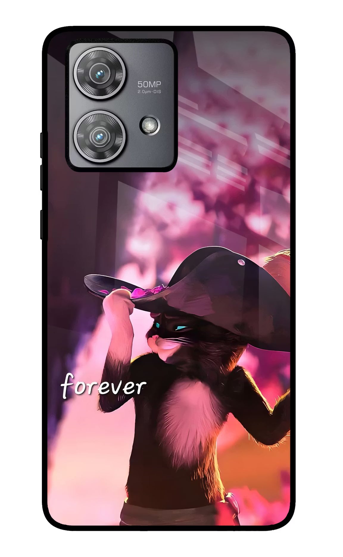 Forever Cat Moto Edge 40 Neo Glass Case
