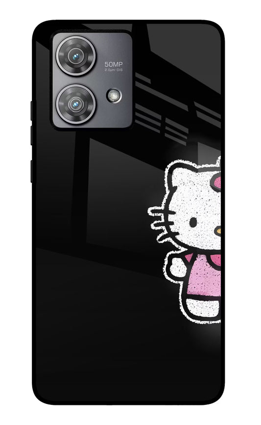 Kitty Charm Moto Edge 40 Neo Glass Case