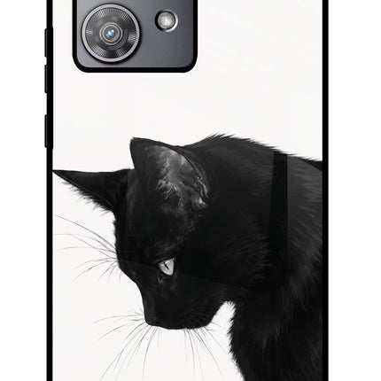 Shadow Gaze Moto Edge 40 Neo Glass Case Back Cover by Casekaro