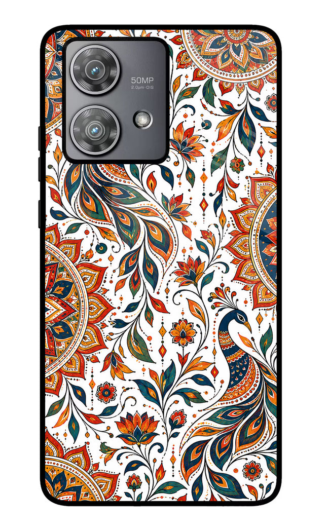 White Mayura Moto Edge 40 Neo Glass Case