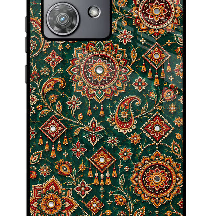 Green Pataka Moto Edge 40 Neo Glass Case