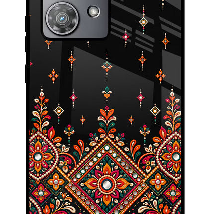 Noir Mehfil Moto Edge 40 Neo Glass Case