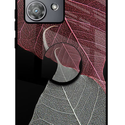 Leaf Pattern Moto Edge 40 Neo Pop Case by Casekaro