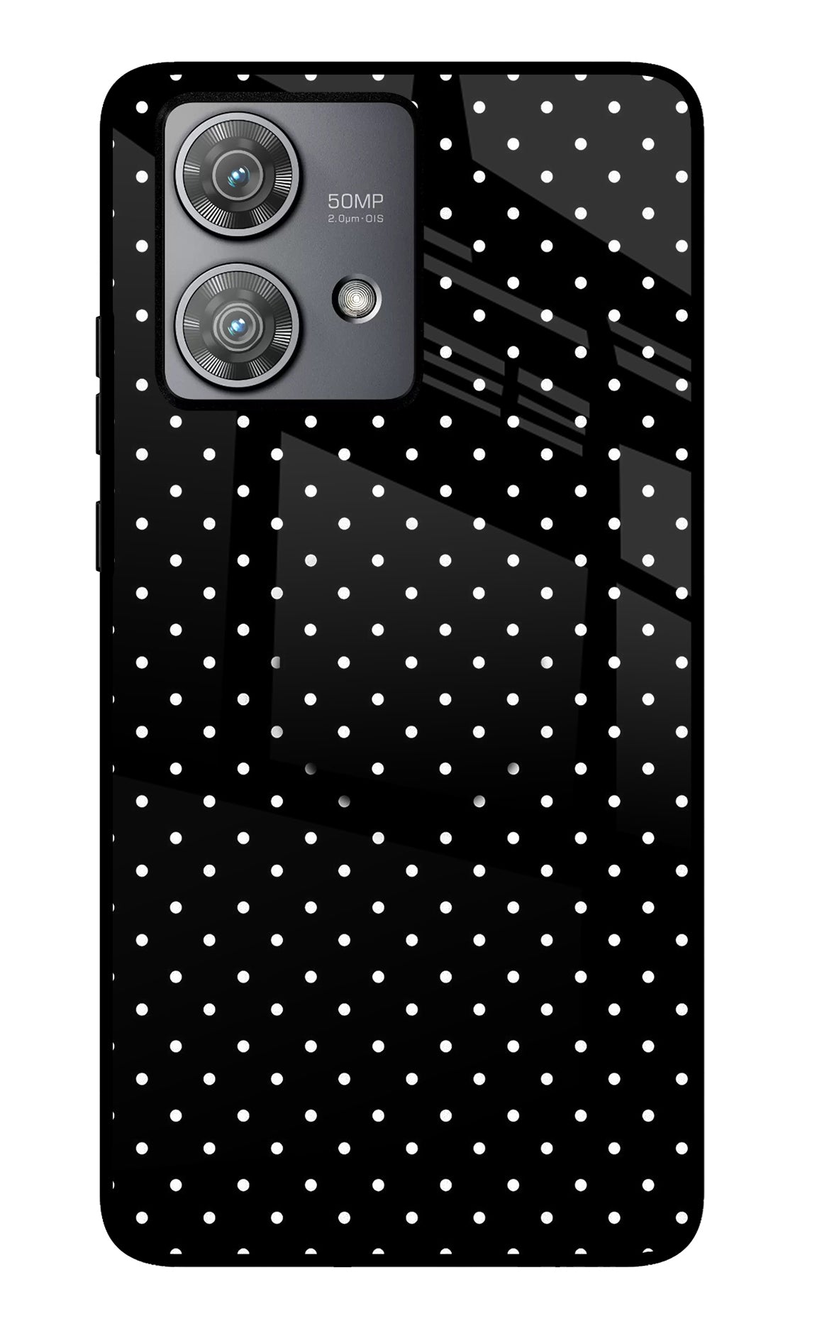 White Dots Moto Edge 40 Neo Pop Case