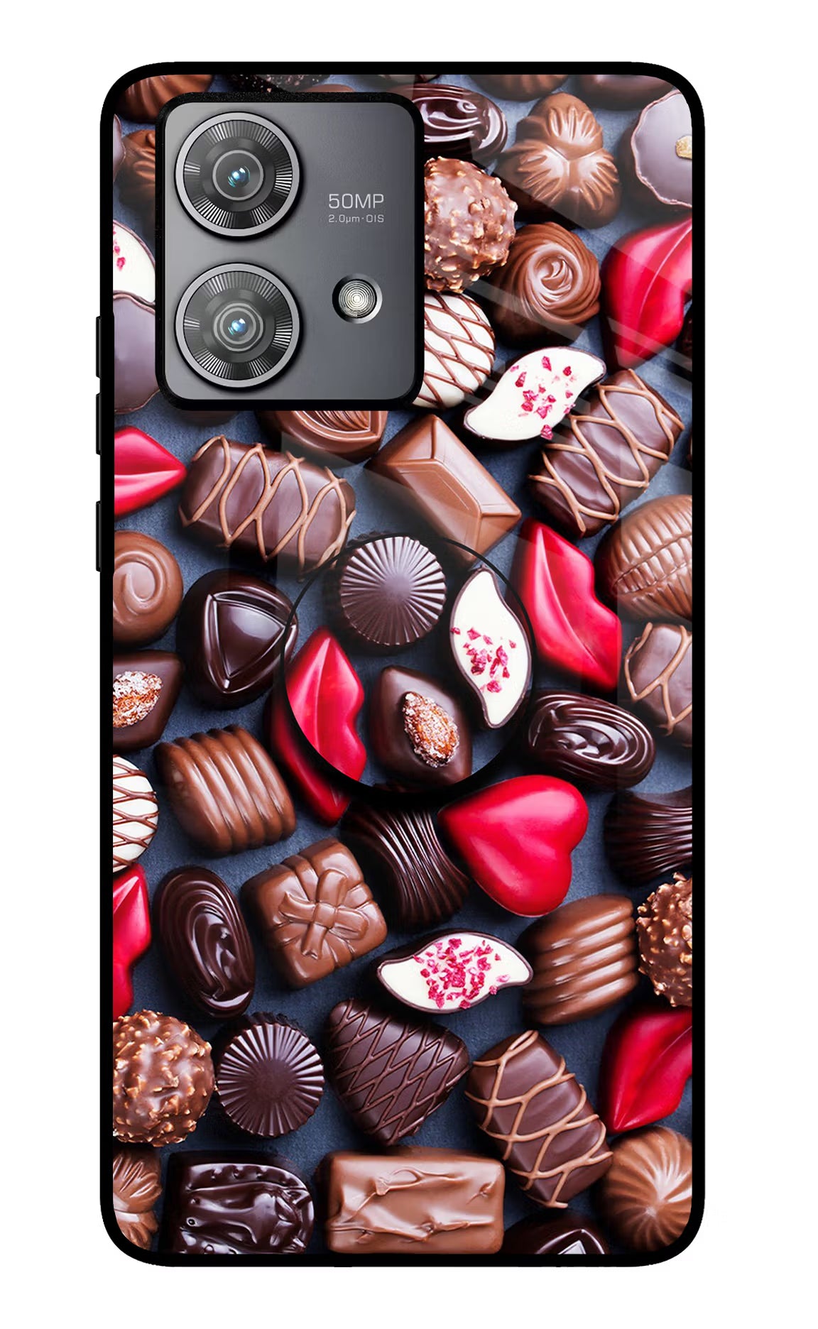 Chocolates Moto Edge 40 Neo Pop Case by Casekaro