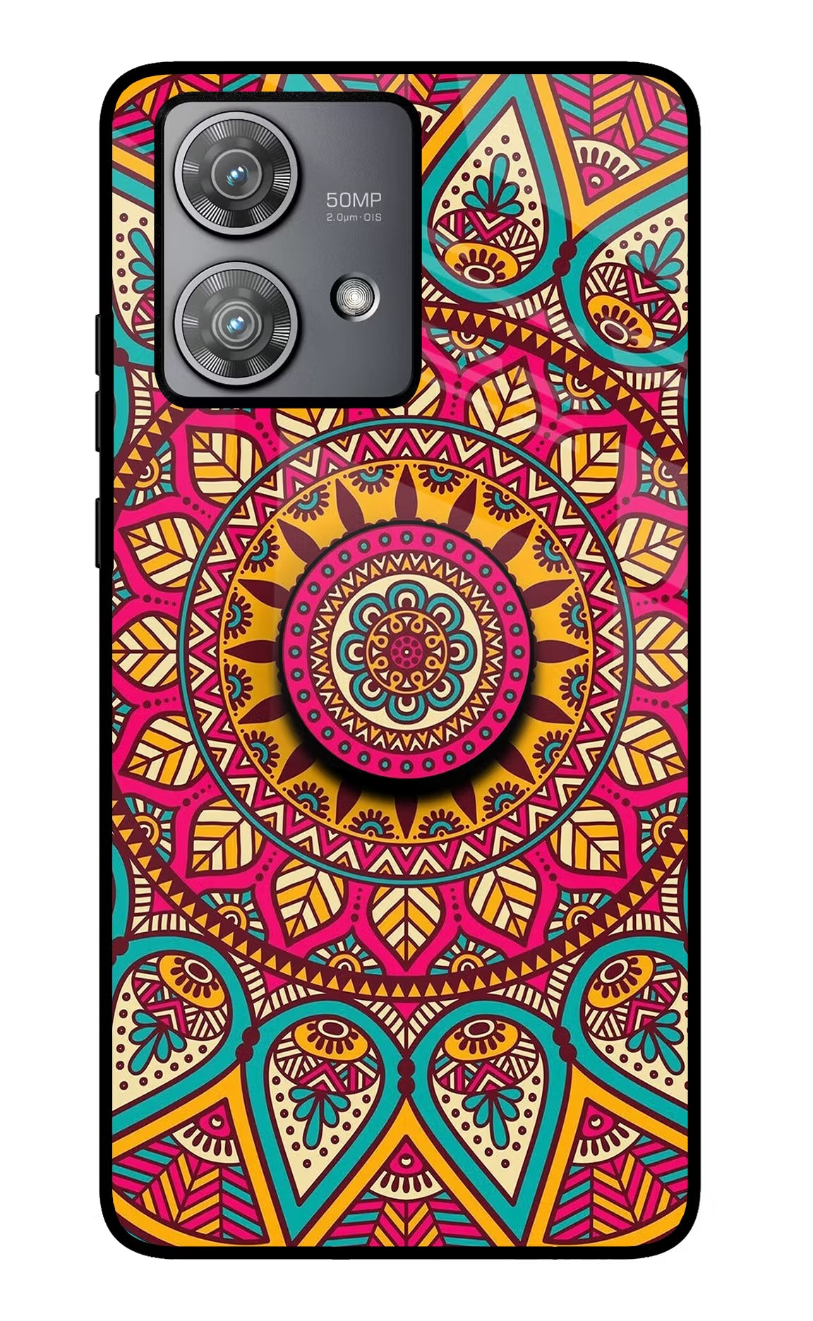 Mandala Moto Edge 40 Neo Pop Case by Casekaro