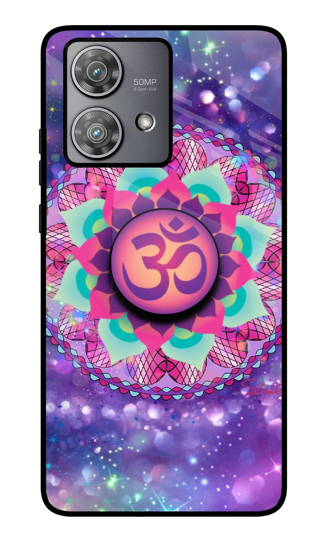 Om Purple Moto Edge 40 Neo Pop Case