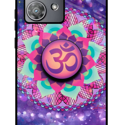 Om Purple Moto Edge 40 Neo Pop Case by Casekaro