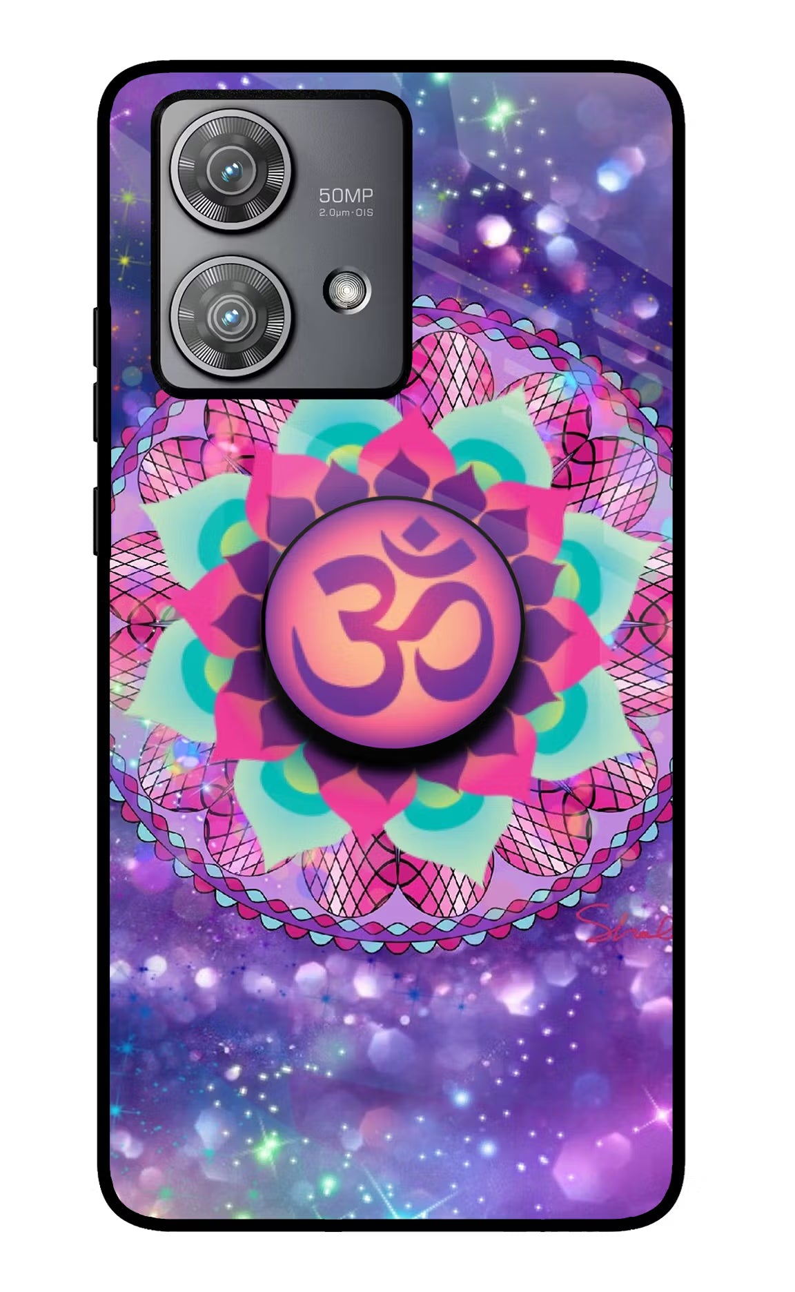 Om Purple Moto Edge 40 Neo Pop Case by Casekaro