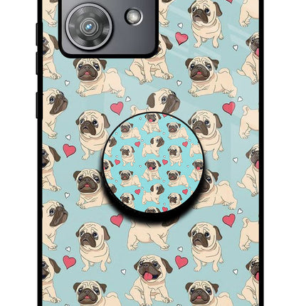 Pug Dog Moto Edge 40 Neo Pop Case by Casekaro