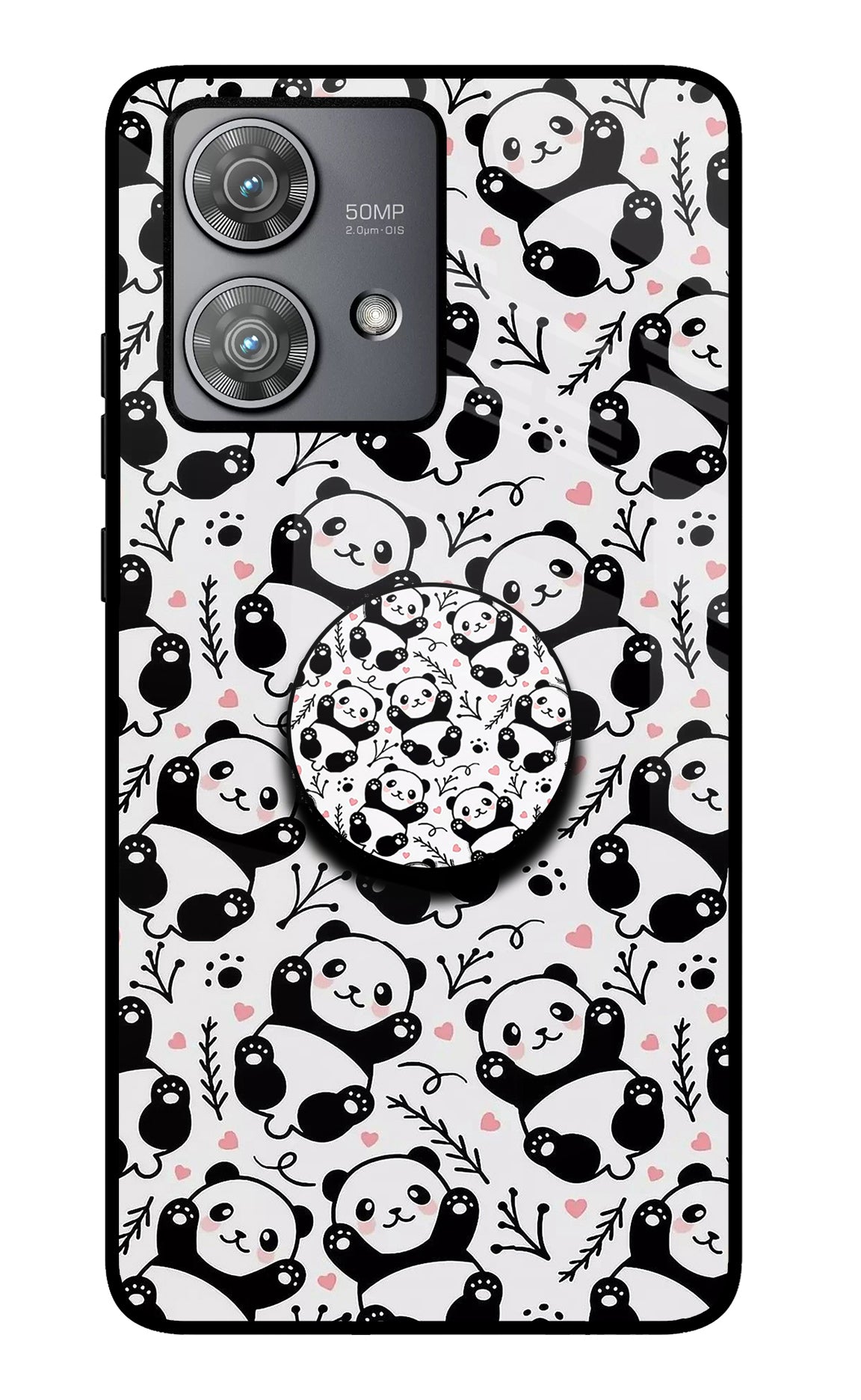 Cute Panda Moto Edge 40 Neo Pop Case