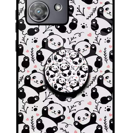 Cute Panda Moto Edge 40 Neo Pop Case by Casekaro