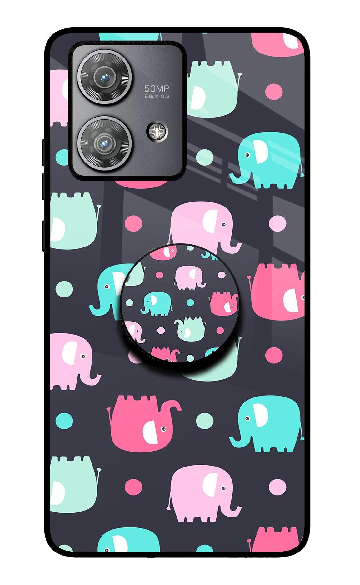 Baby Elephants Moto Edge 40 Neo Pop Case