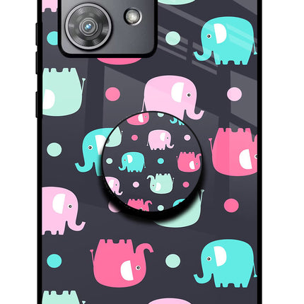 Baby Elephants Moto Edge 40 Neo Pop Case by Casekaro