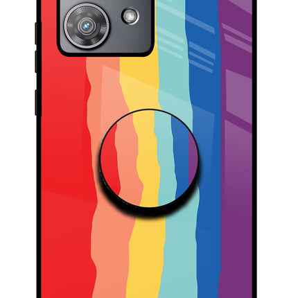 Rainbow Moto Edge 40 Neo Pop Case by Casekaro