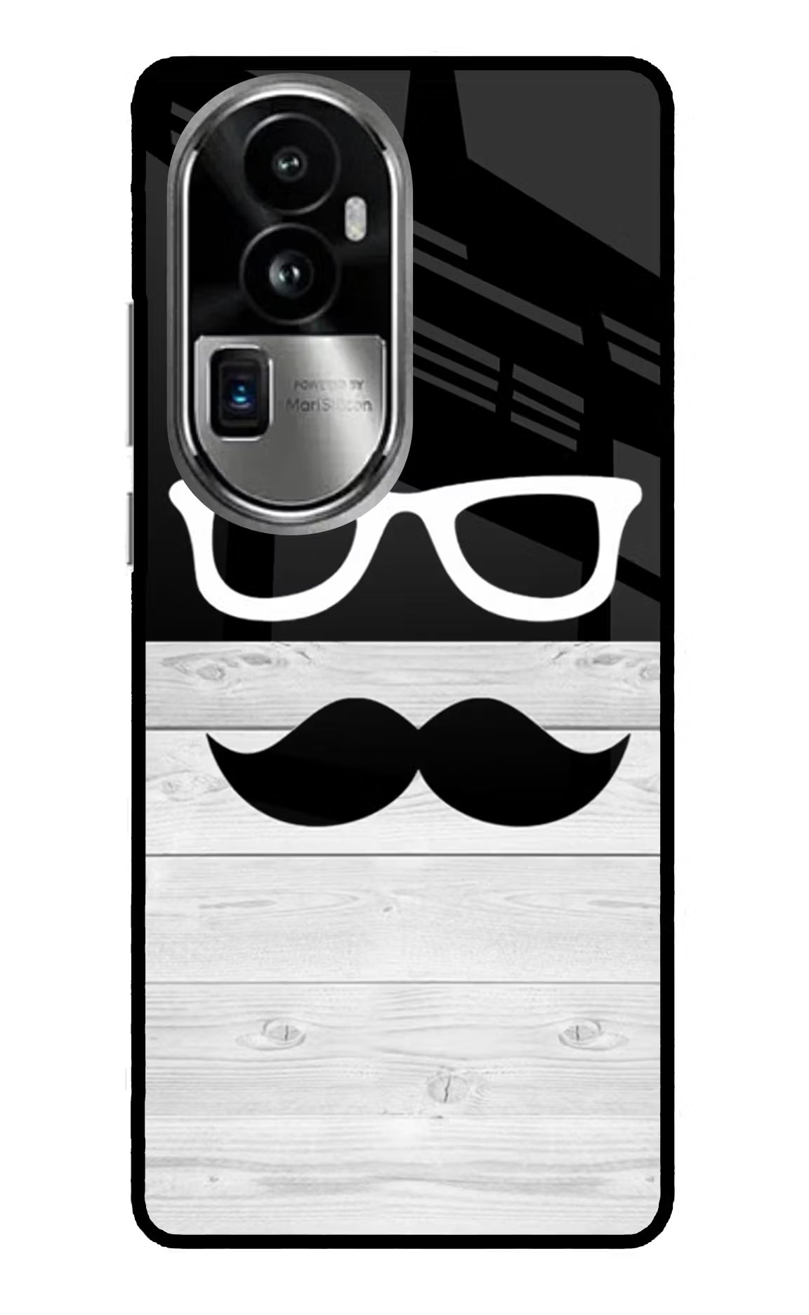 Mustache Oppo Reno10 Pro+ 5G Glass Case Back Cover by Casekaro