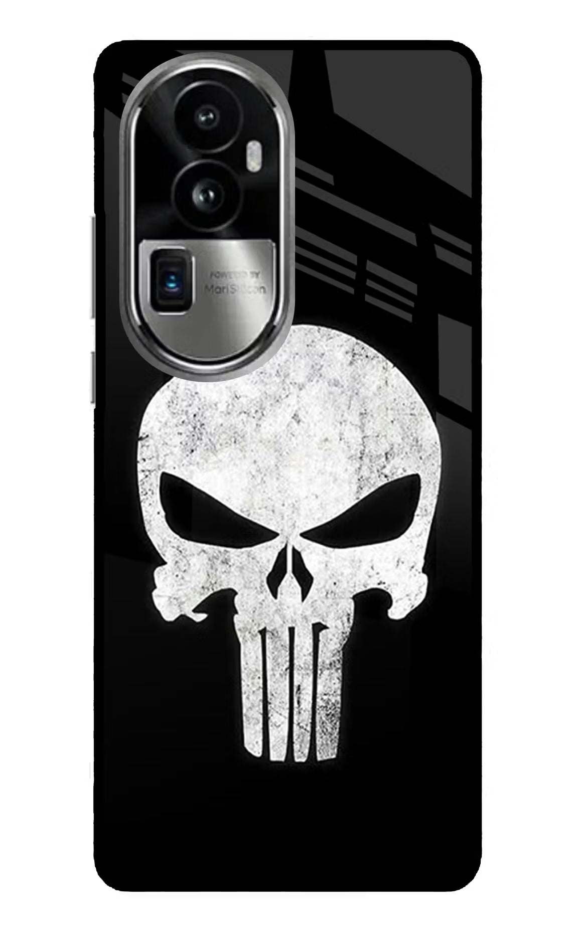 Punisher Skull Oppo Reno10 Pro+ 5G Glass Case Back Cover by Casekaro