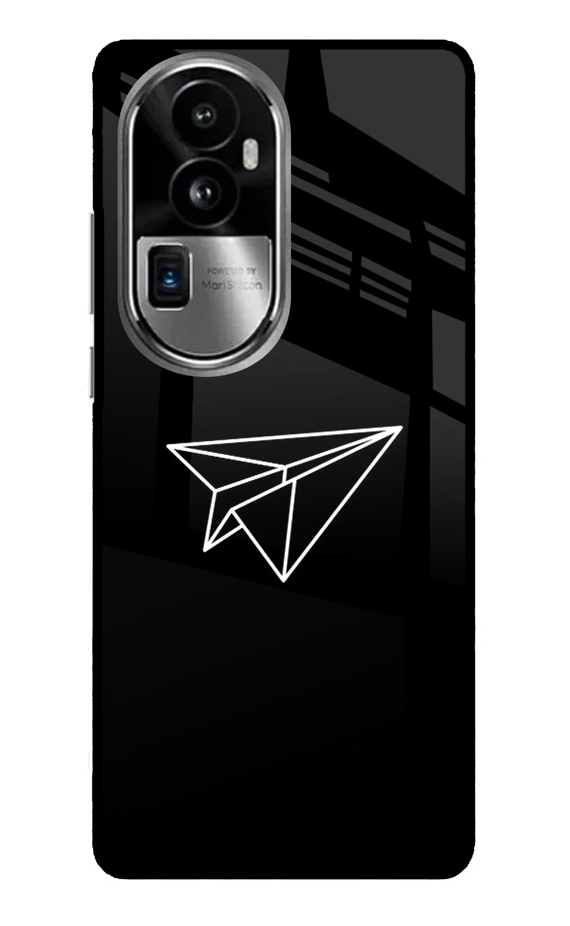 Paper Plane White Oppo Reno10 Pro+ 5G Glass Case