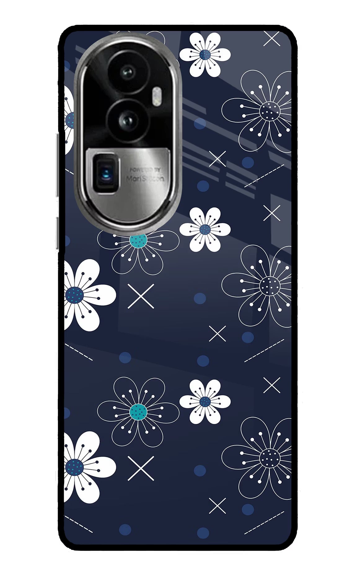 Flowers Oppo Reno10 Pro+ 5G Glass Case Back Cover by Casekaro