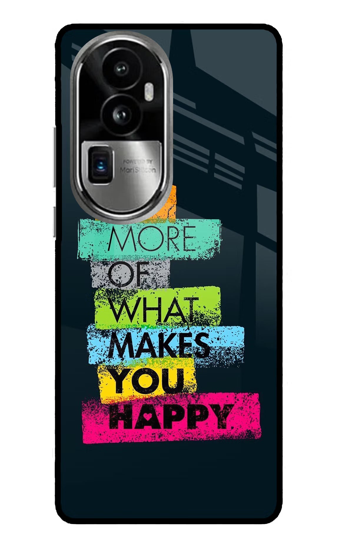 Do More Of What Makes You Happy Oppo Reno10 Pro+ 5G Glass Case Back Cover by Casekaro