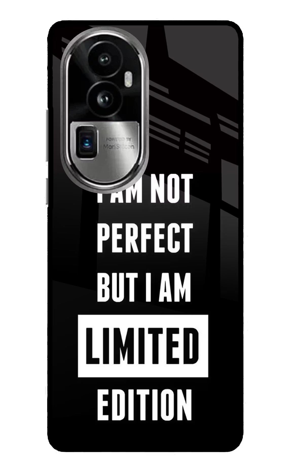 I Am Not Perfect But I Am Limited Edition Oppo Reno10 Pro+ 5G Glass Case Back Cover by Casekaro