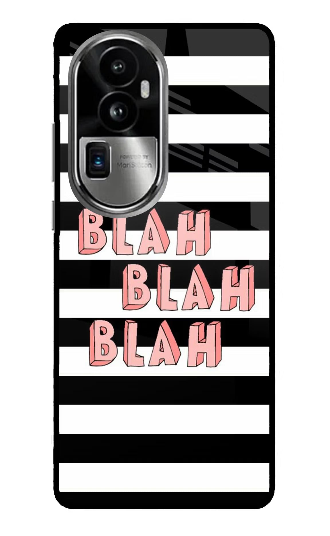 Blah Blah Blah Oppo Reno10 Pro+ 5G Glass Case Back Cover by Casekaro