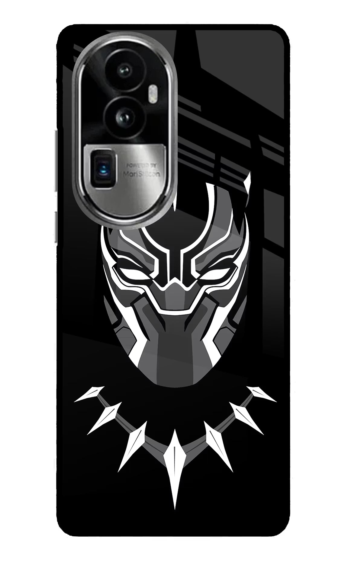 Black Panther Oppo Reno10 Pro+ 5G Glass Case Back Cover by Casekaro