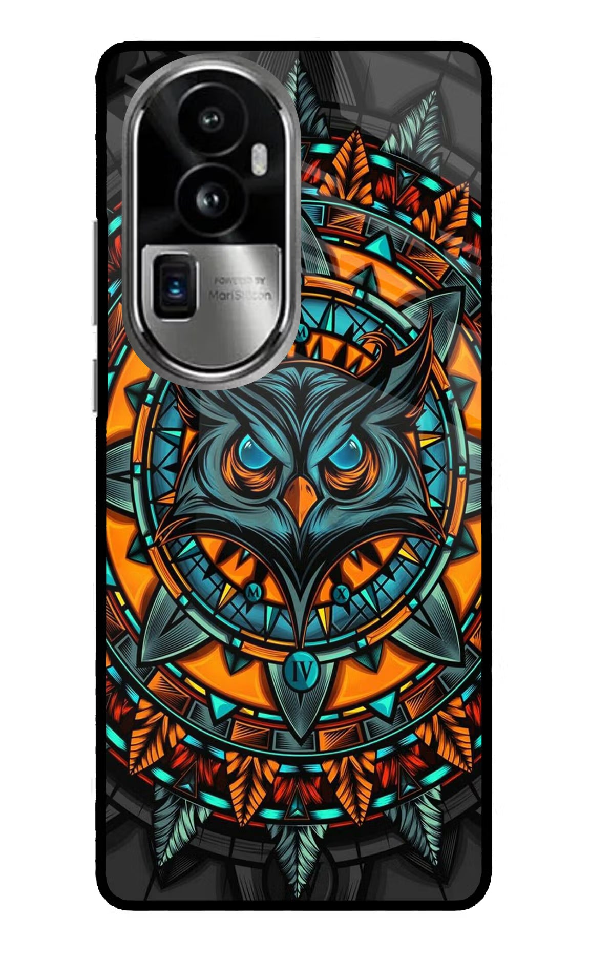 Angry Owl Art Oppo Reno10 Pro+ 5G Glass Case Back Cover by Casekaro