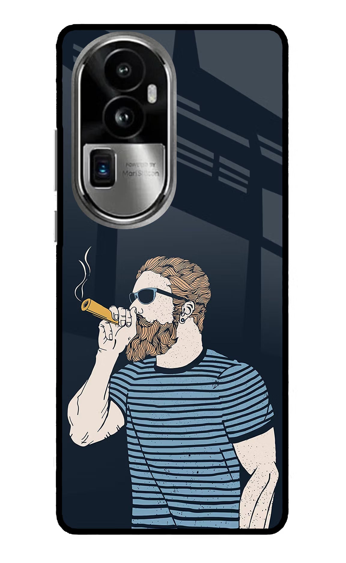 Smoking Oppo Reno10 Pro+ 5G Glass Case Back Cover by Casekaro