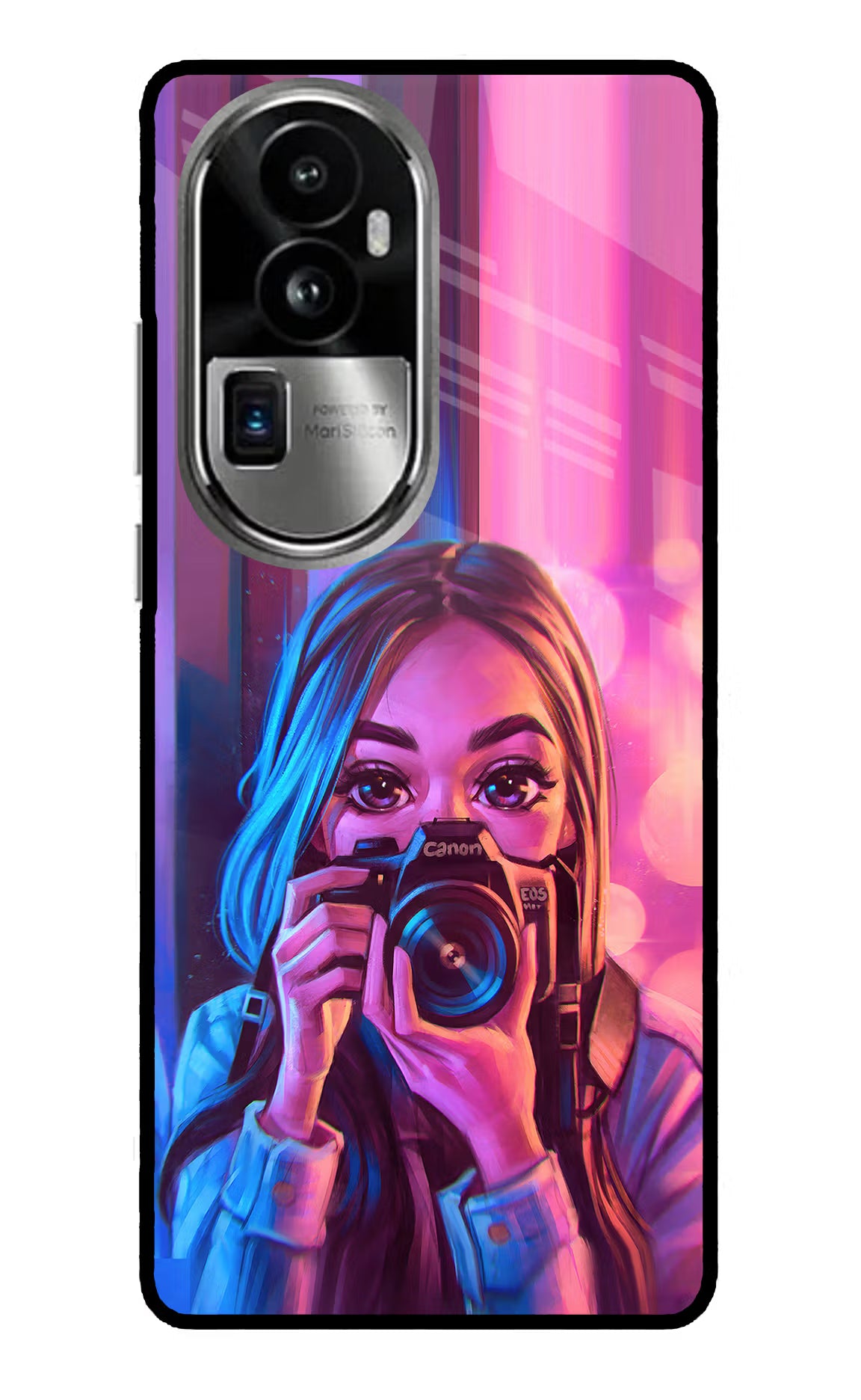 Girl Photographer Oppo Reno10 Pro+ 5G Glass Case Back Cover by Casekaro