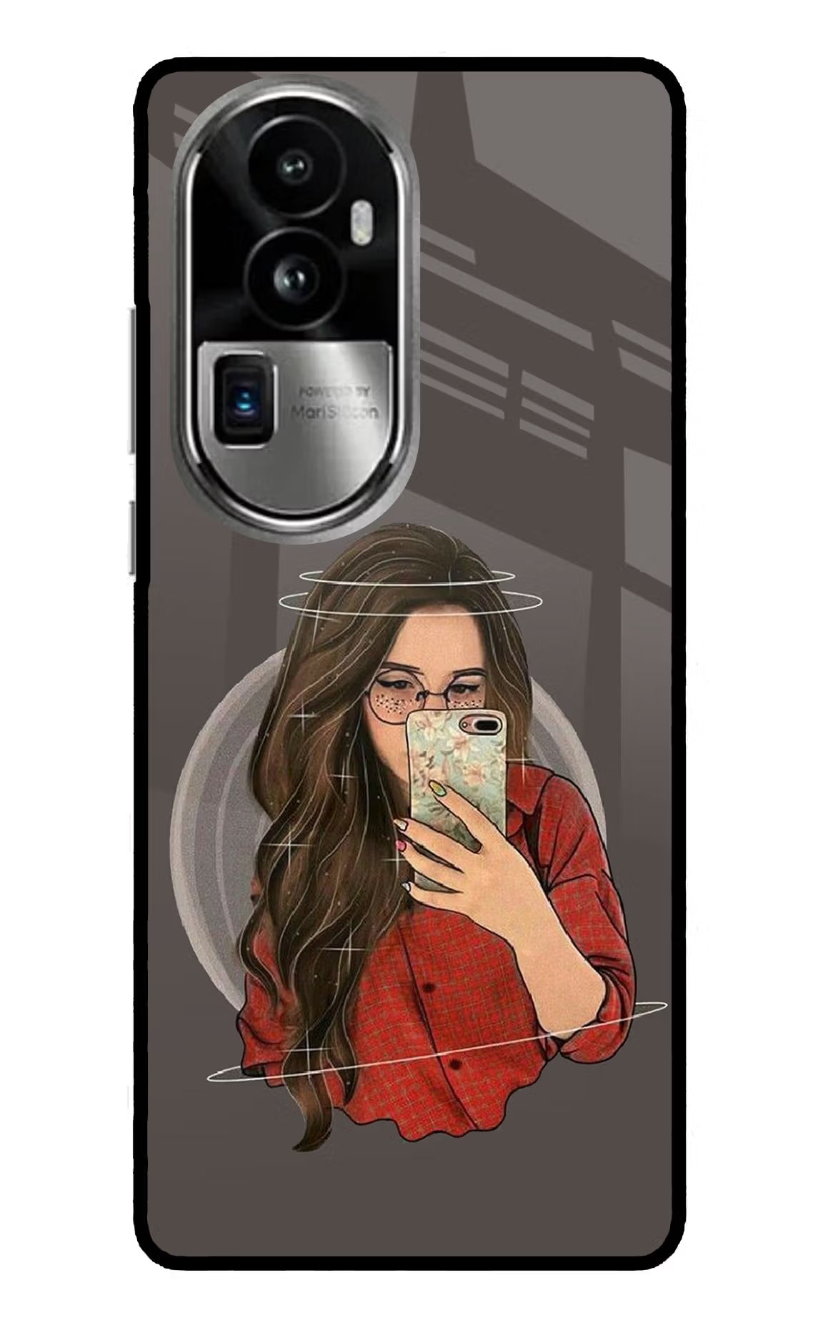 Selfie Queen Oppo Reno10 Pro+ 5G Glass Case Back Cover by Casekaro