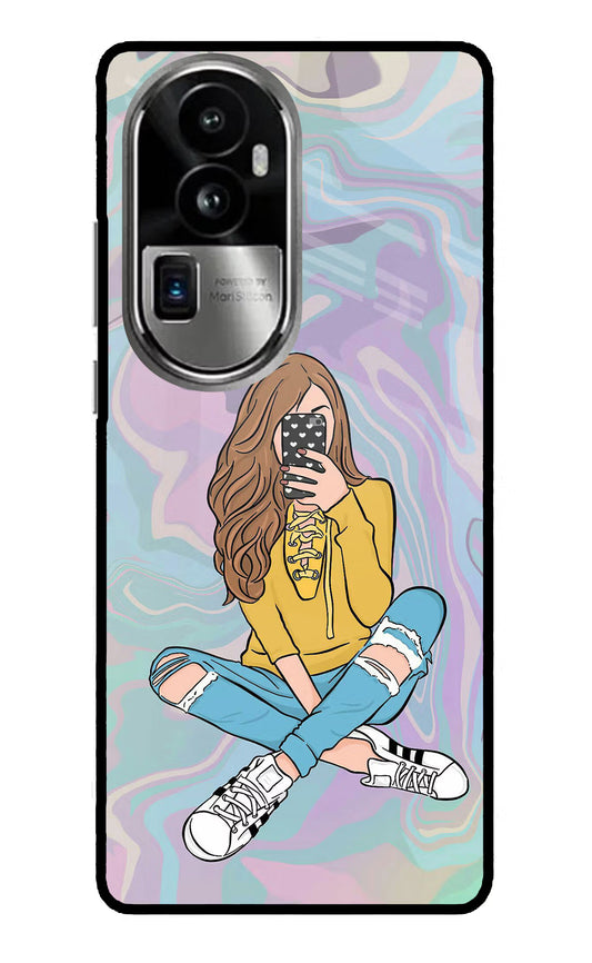 Selfie Girl Oppo Reno10 Pro+ 5G Glass Case