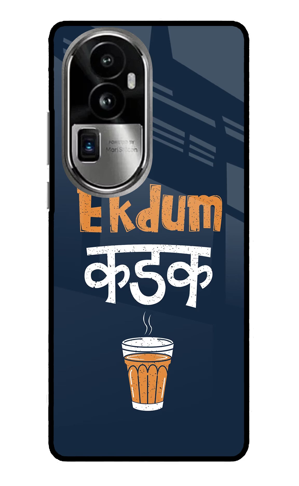 Ekdum Kadak Chai Oppo Reno10 Pro+ 5G Glass Case Back Cover by Casekaro
