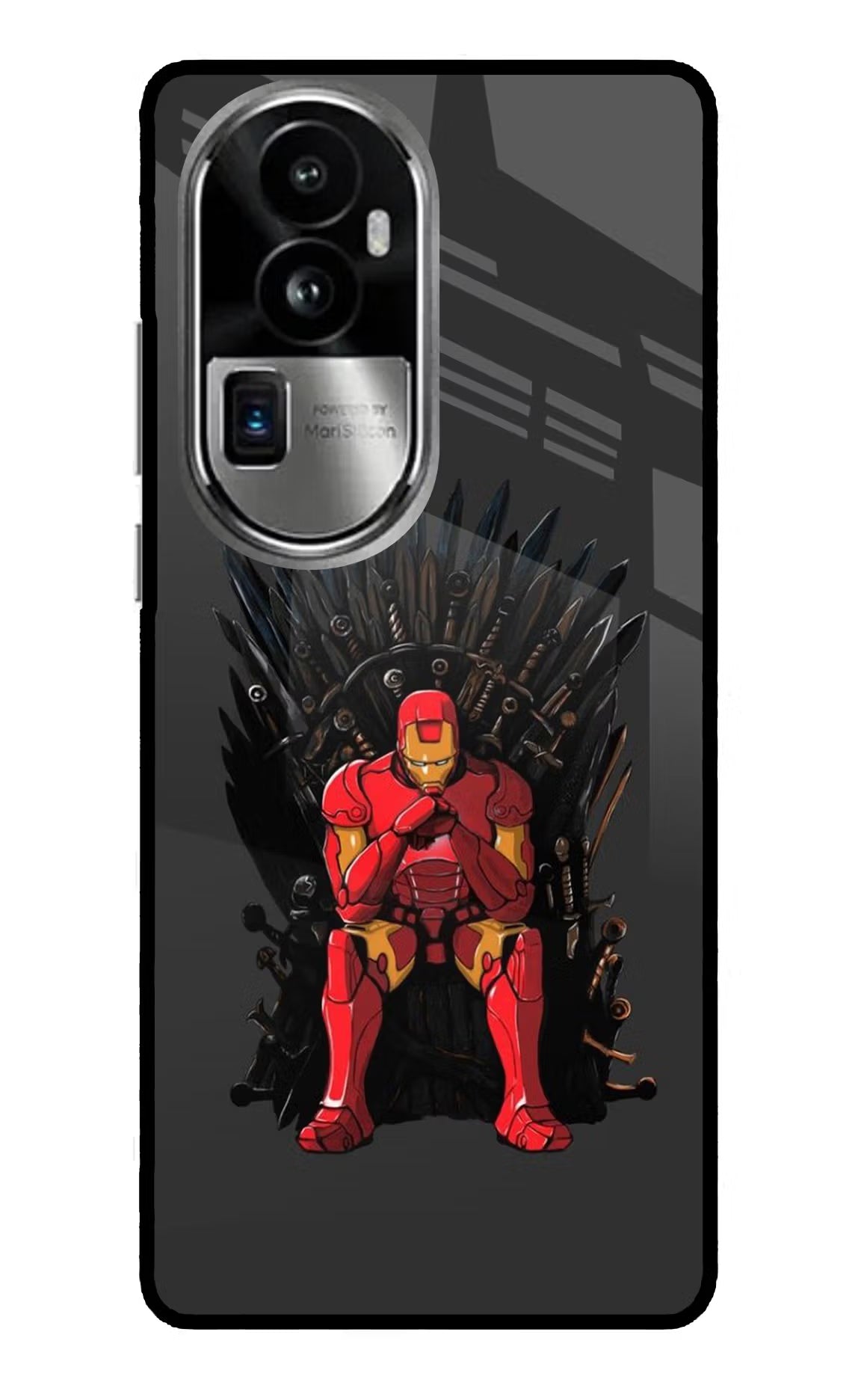 Ironman Throne Oppo Reno10 Pro+ 5G Glass Case Back Cover by Casekaro