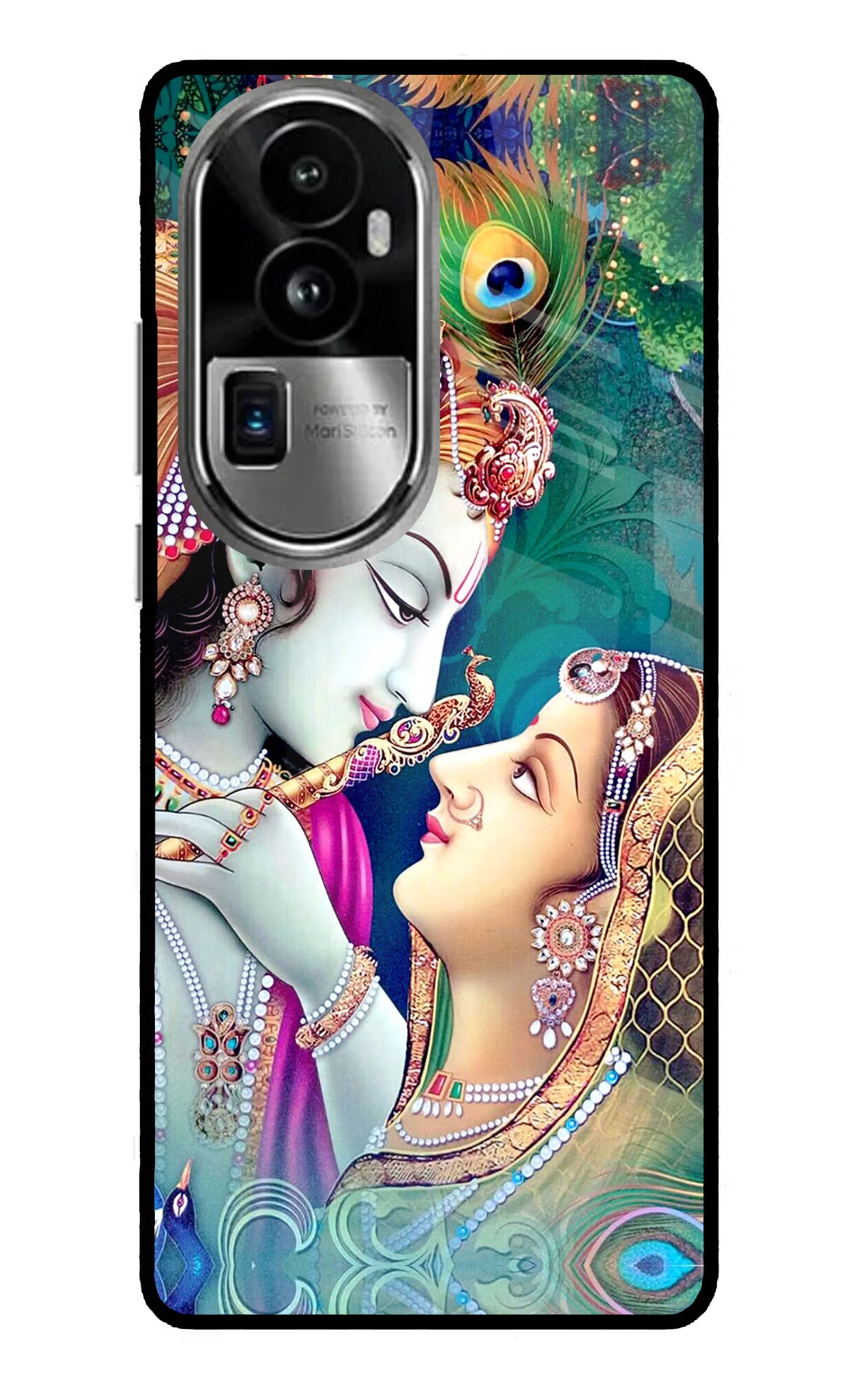 Lord Radha Krishna Oppo Reno10 Pro+ 5G Glass Case Back Cover by Casekaro