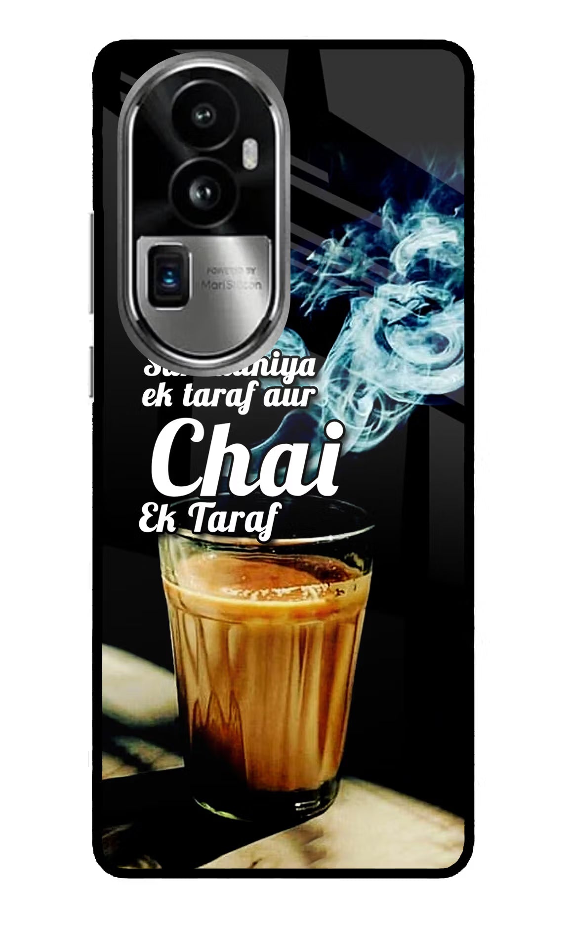 Chai Ek Taraf Quote Oppo Reno10 Pro+ 5G Glass Case Back Cover by Casekaro