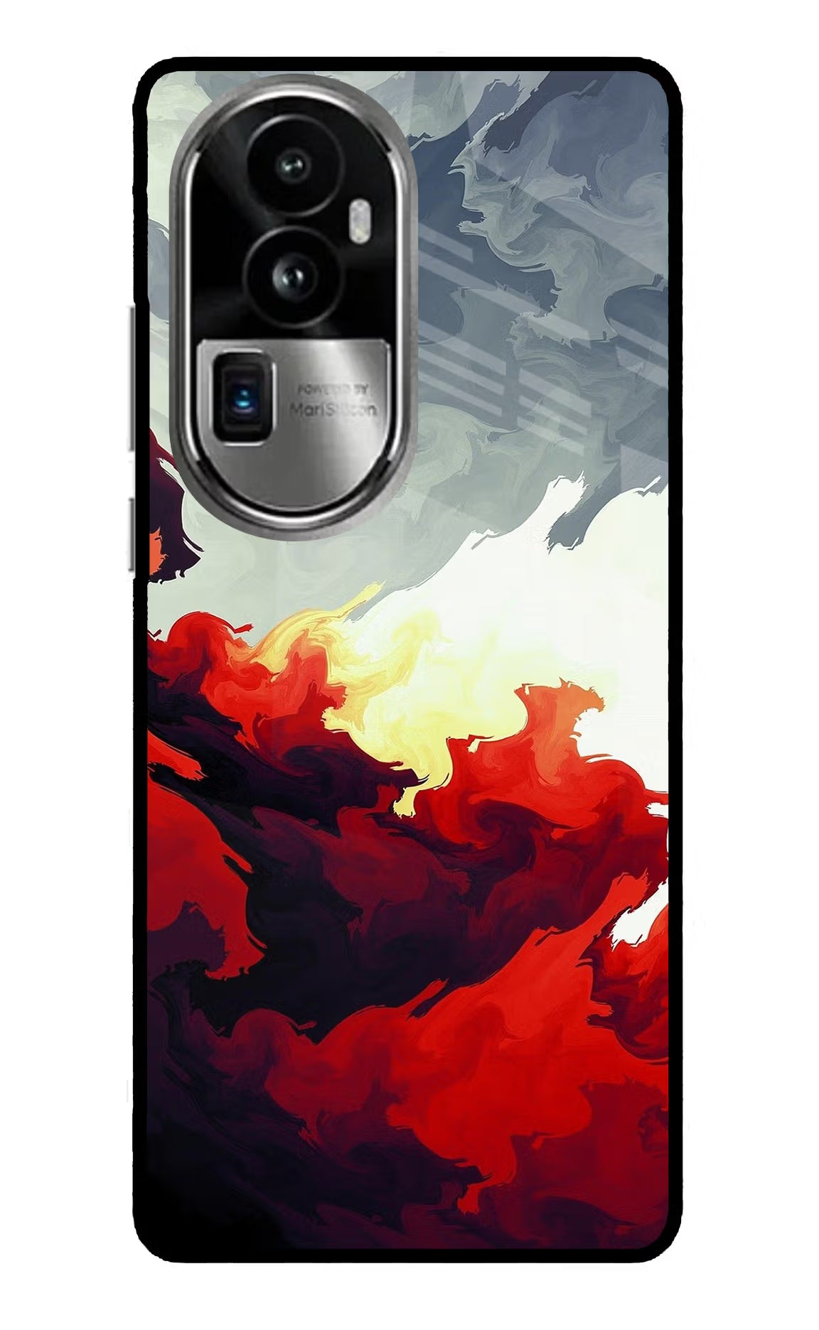 Fire Cloud Oppo Reno10 Pro+ 5G Glass Case Back Cover by Casekaro