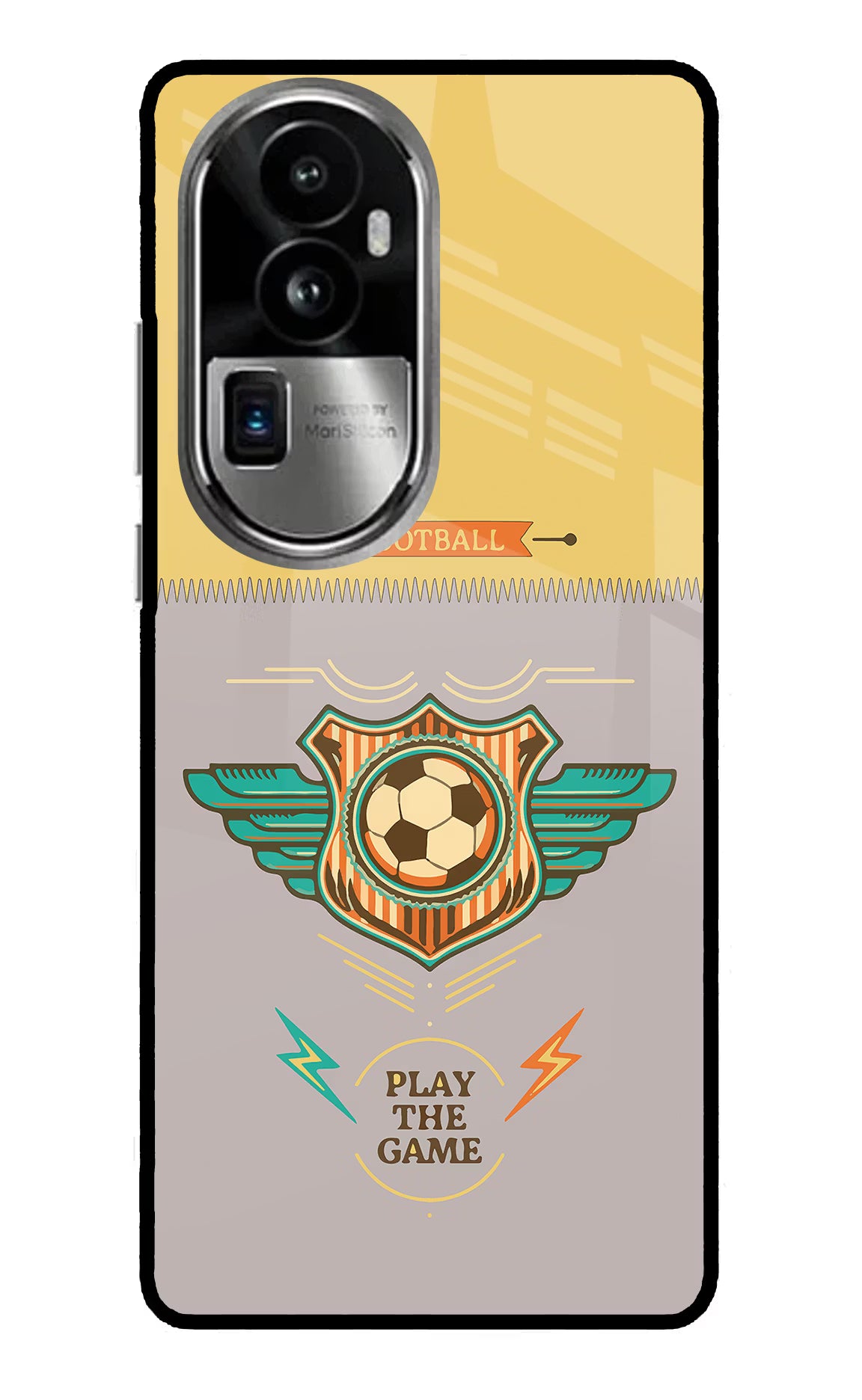 Football Oppo Reno10 Pro+ 5G Glass Case Back Cover by Casekaro