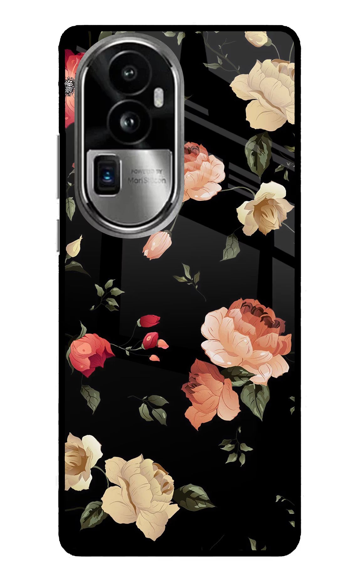 Flowers Oppo Reno10 Pro+ 5G Glass Case Back Cover by Casekaro