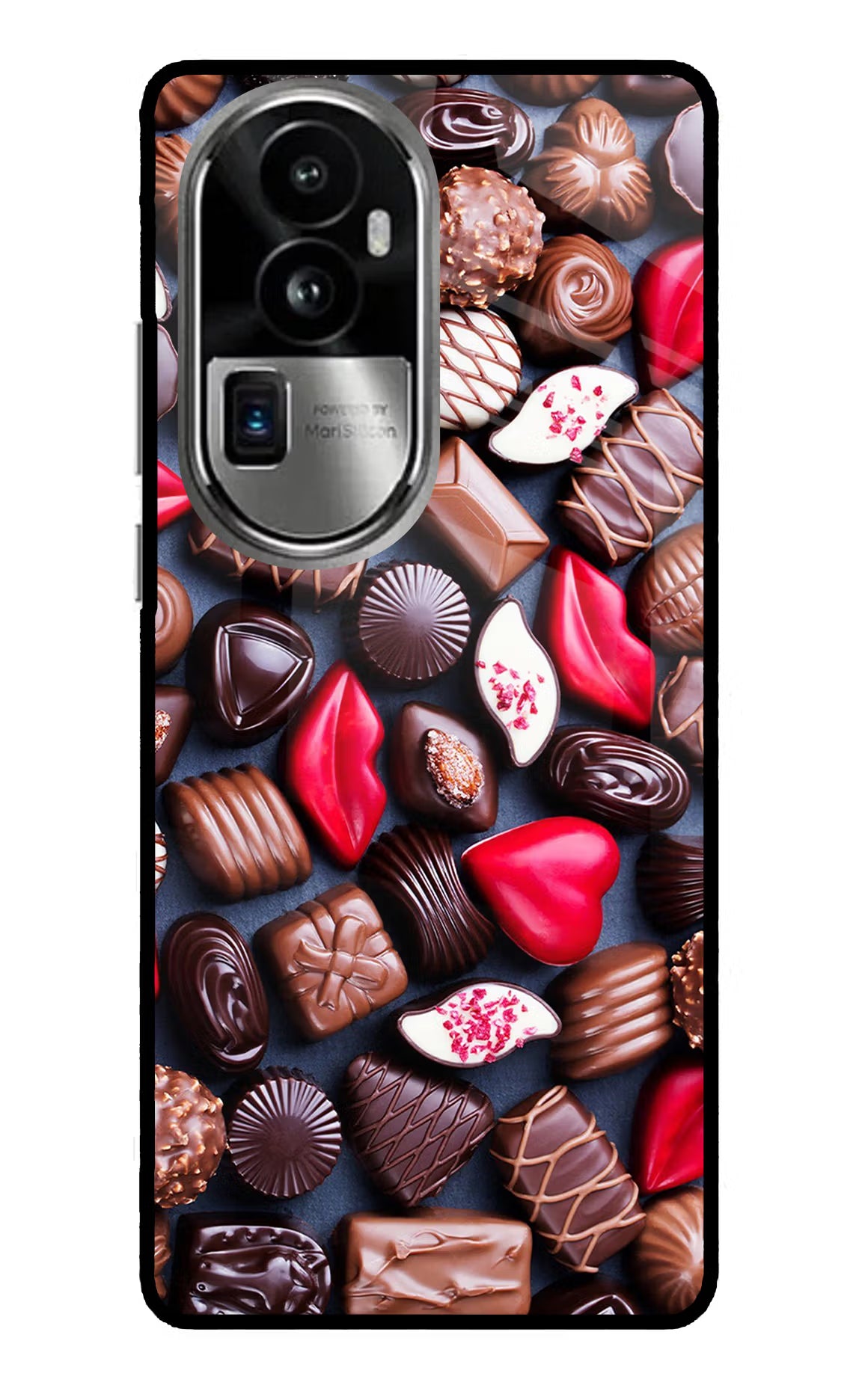 Chocolates Oppo Reno10 Pro+ 5G Glass Case Back Cover by Casekaro