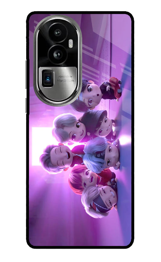 BTS Chibi Oppo Reno10 Pro+ 5G Glass Case