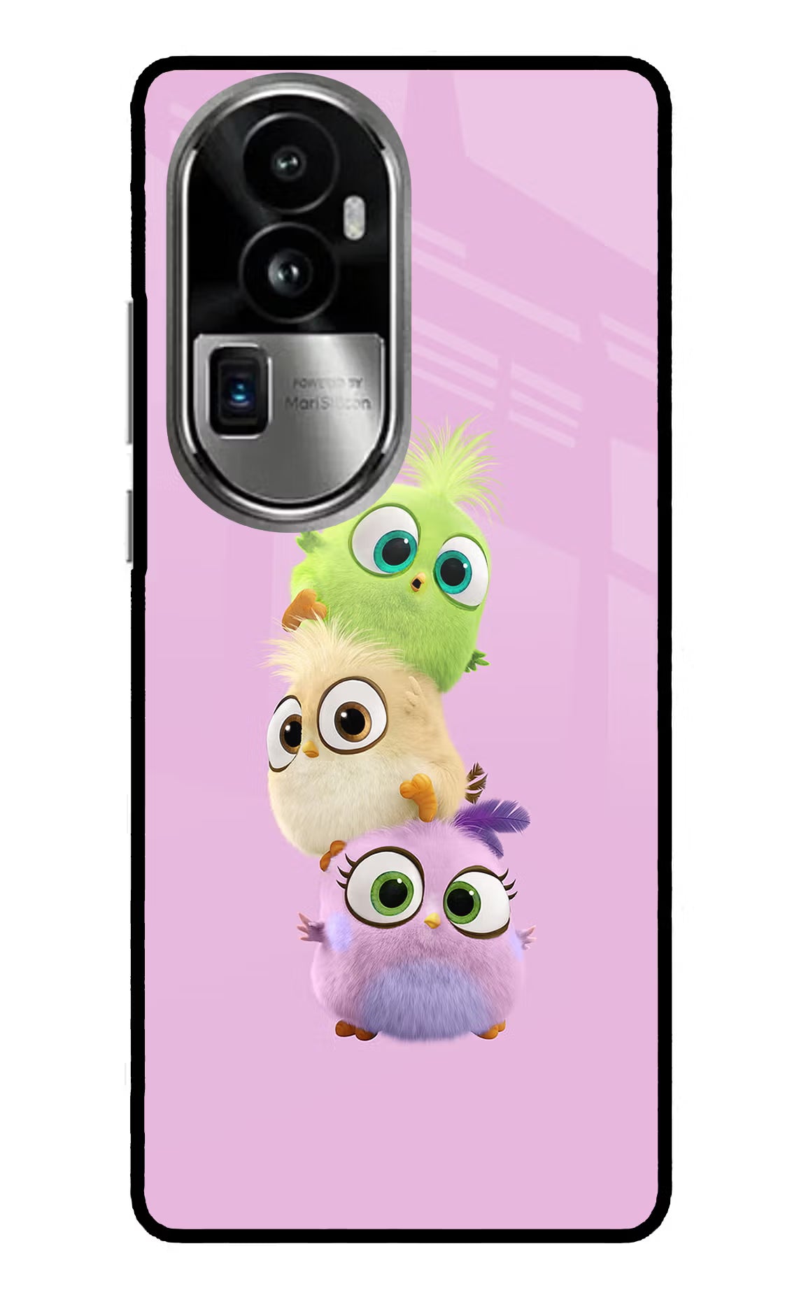 Cute Little Birds Oppo Reno10 Pro+ 5G Glass Case Back Cover by Casekaro